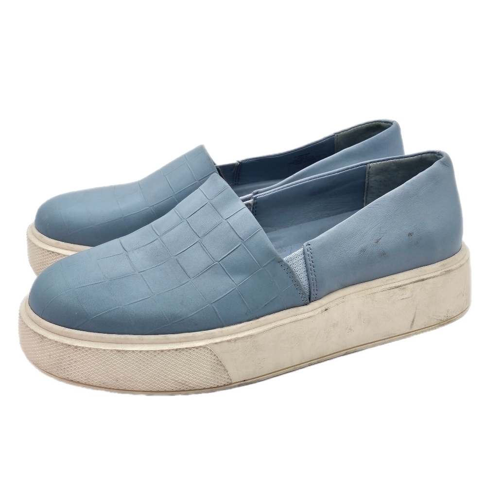 Vince Camuto Light Blue Platform Slip-On Sneakers